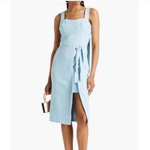 Rebecca Vallance Light Blue Midi Dress